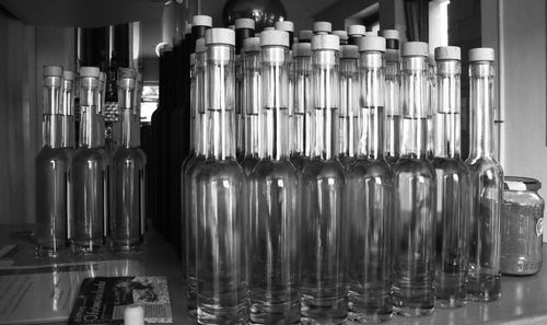 Close-up of bottles