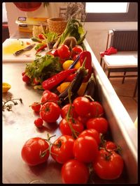 Close-up of red tomatoes