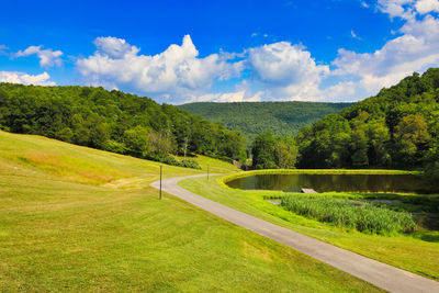 Scenic view of landscape against sky