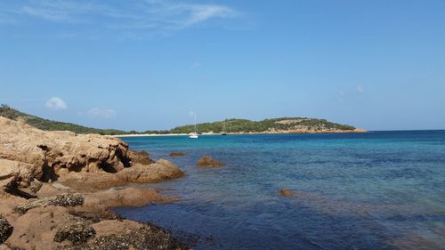 Scenic view of sea against sky