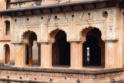 Low angle view of historic building