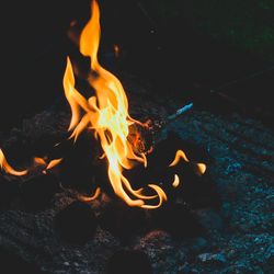 Close-up of fire