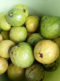 High angle view of fruits in market