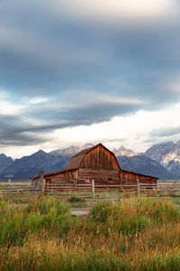 Barn in the grand teton national park 