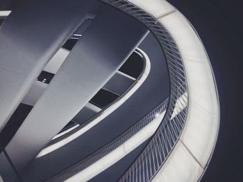 Low angle view of spiral staircase