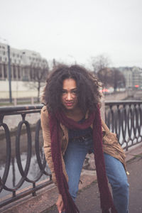 Portrait of young woman