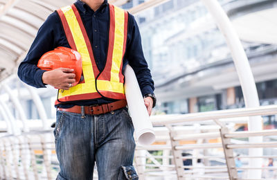 Man working at construction site