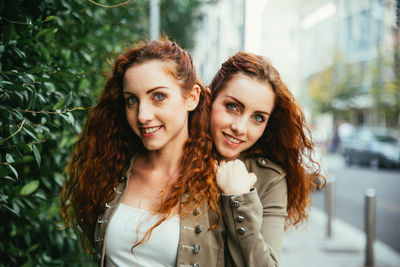 Portrait of smiling young woman