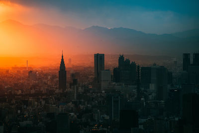 Aerial view of a city