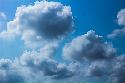 Low angle view of blue sky