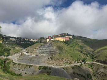 Panoramic view of landscape against sky