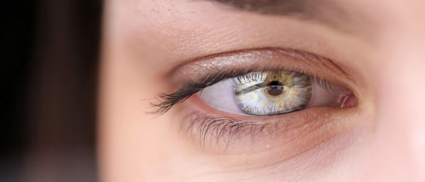 Close-up of woman's eye