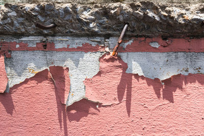 Full frame shot of weathered wall