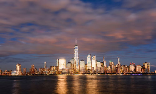 New york city skyline at night