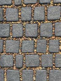 Full frame shot of cobblestone