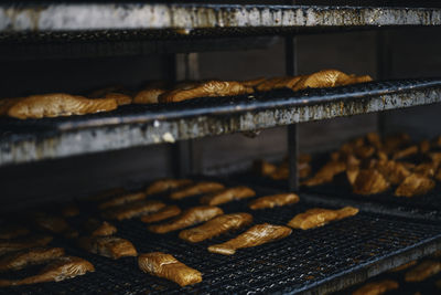 Close-up of meat for sale at store