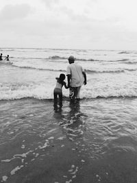 People enjoying at beach