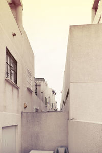 Low angle view of buildings against sky