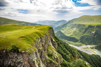 Panoramic view of landscape against sky