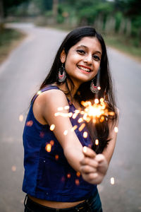 Portrait of a smiling young woman