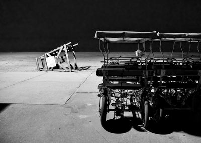 View of empty chairs on floor
