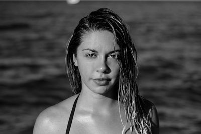 Young woman looking away