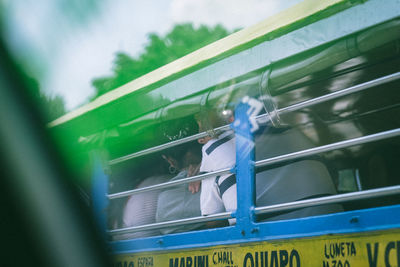 Train on road