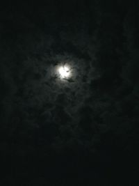 Low angle view of sky at night