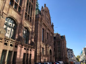 Low angle view of historical building against sky