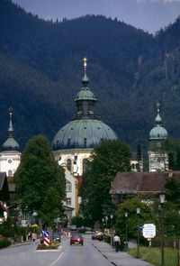 View of building with trees in background