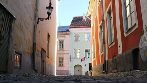 Low angle view of residential buildings