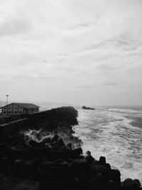 View of calm sea against the sky