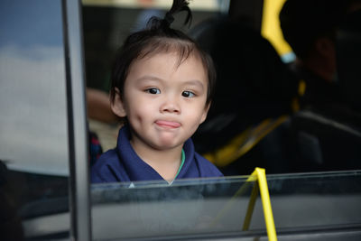 Portrait of boy smiling