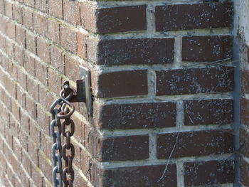 Close-up of metallic wall