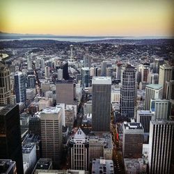 High angle view of cityscape