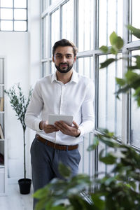 Young man using smart phone