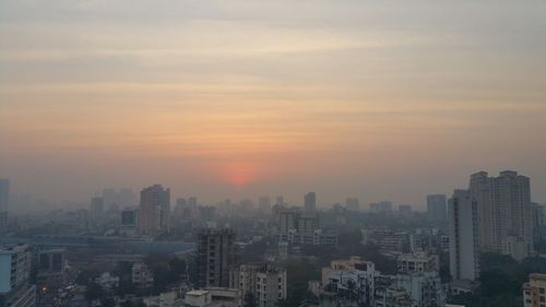 Cityscape at sunset