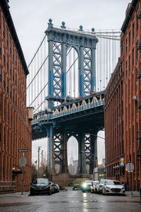 Low angle view of buildings in city