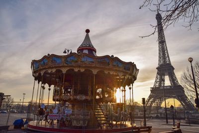 Building against cloudy sky