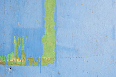 Blue and green old dirty wall texture background