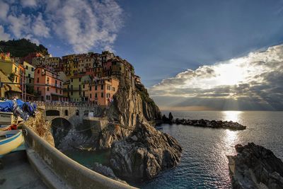 Panoramic view of sea against sky