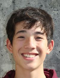 Close-up portrait of smiling boy