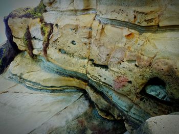 Close-up of old wooden wall