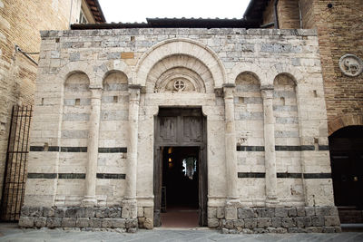 Facade of old building