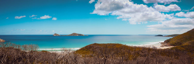 Panoramic view of sea against sky