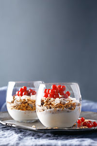 Close-up of breakfast served in bowl
