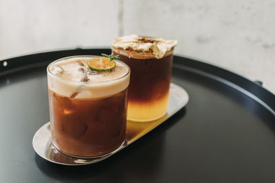 Close-up of drink on table