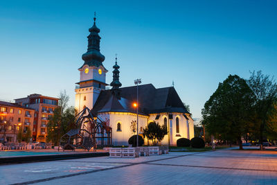 Church of saint elizabeth in the main square of zvolen, slovakia.