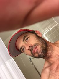 Close-up portrait of woman