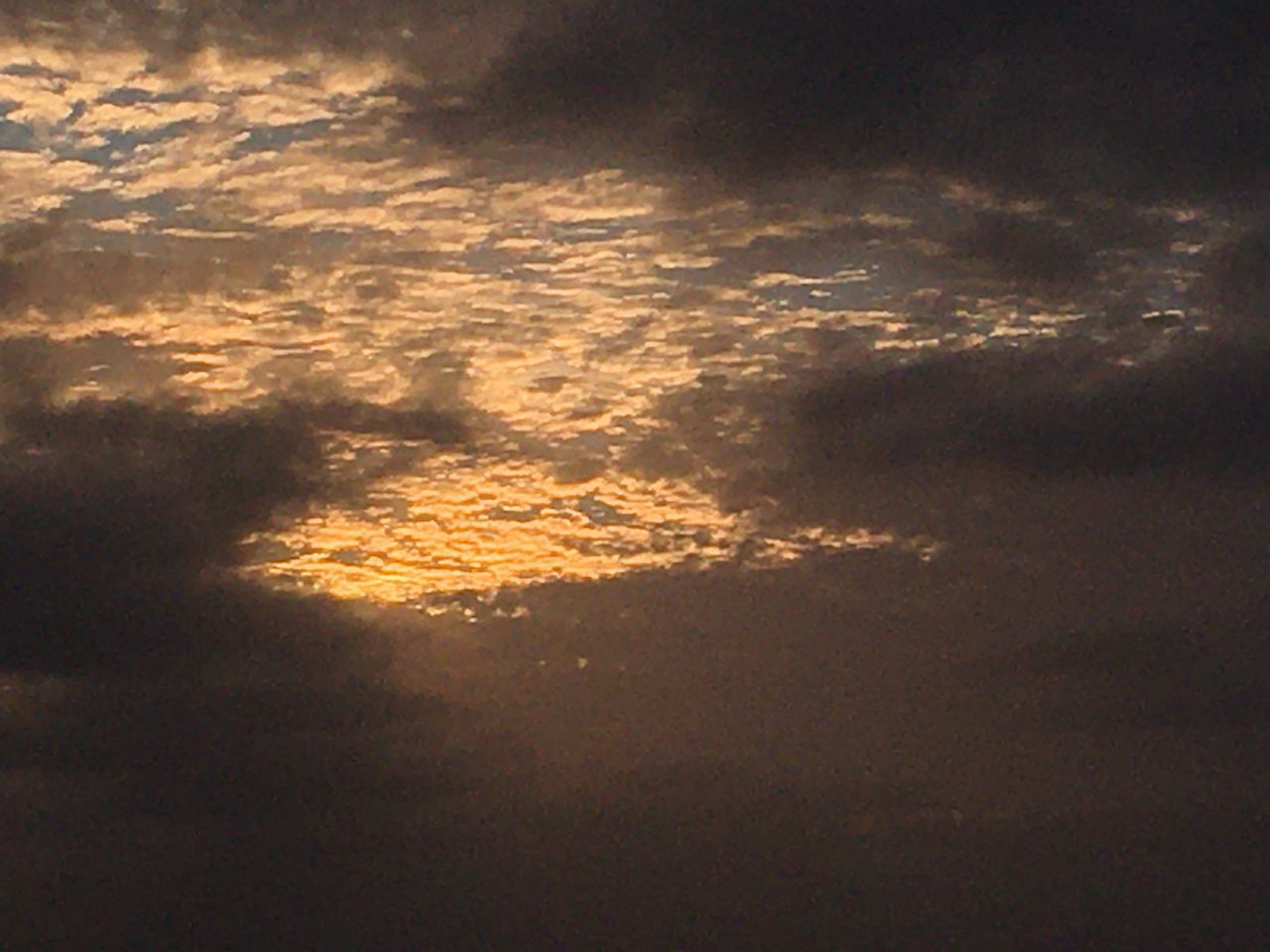 AERIAL VIEW OF DRAMATIC SKY OVER SEA